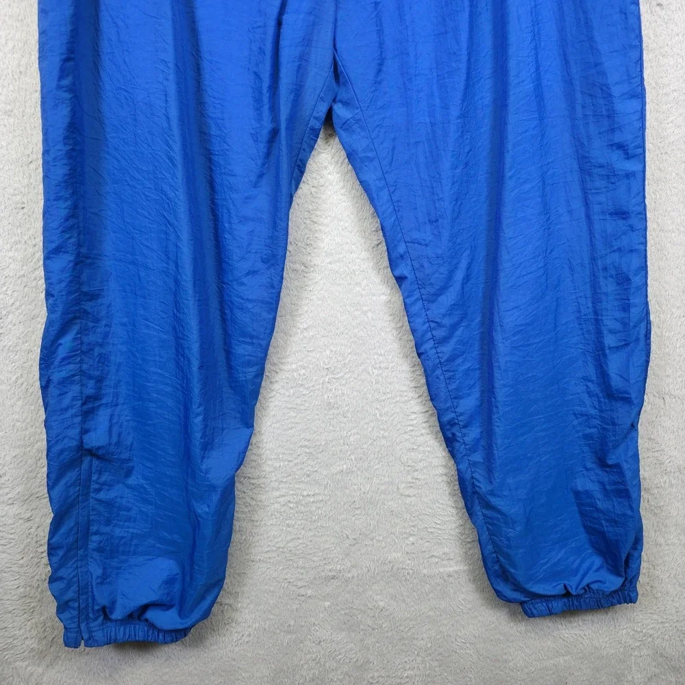 Vintage Reebok Windbreaker Pants Mens XL Blue Lined Active Outdoor Performance‎
